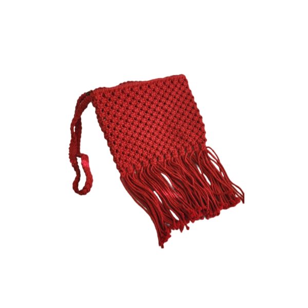 Product Image and Link for Red Stylish Fringe Crochet Purse