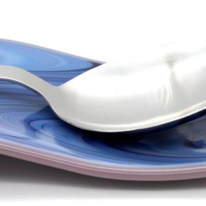 Product Image and Link for Swirled Glass Spoon Rest: Regal Blue Collection – Lavender