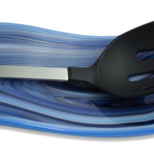 Product Image and Link for Swirled Glass Spoon Rest: Regal Blue Collection – Ocean Blue