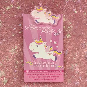 Product Image and Link for 💗“Flying” Snowcone Acrylic Pin