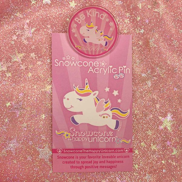 Product Image and Link for 💗Snowcone “Be Kind” Acrylic Pin