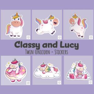 Product Image and Link for Classy and Lucy Sticker Collection