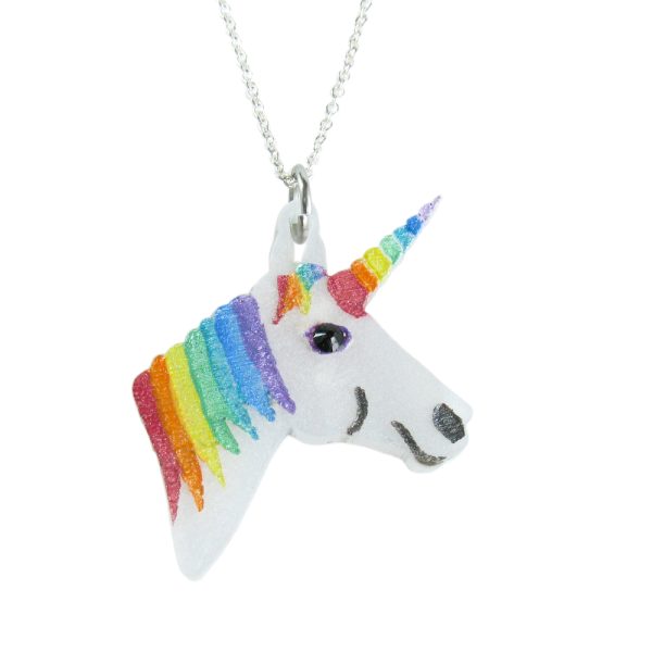 Product Image and Link for Rainbow Unicorn Pendant