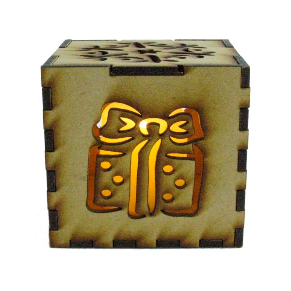 Product Image and Link for Winter Holiday Cube Lantern