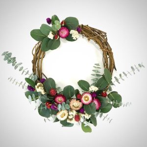 Product Image and Link for Sweet Straw Flower Wreath