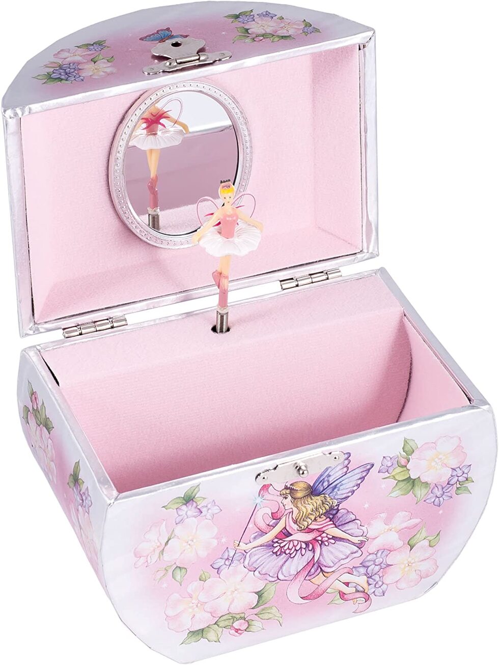 Silver/Pink Fairy Music Box California Shop Small