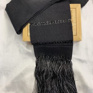 Product Image and Link for Rebozo Black + White SHAWL