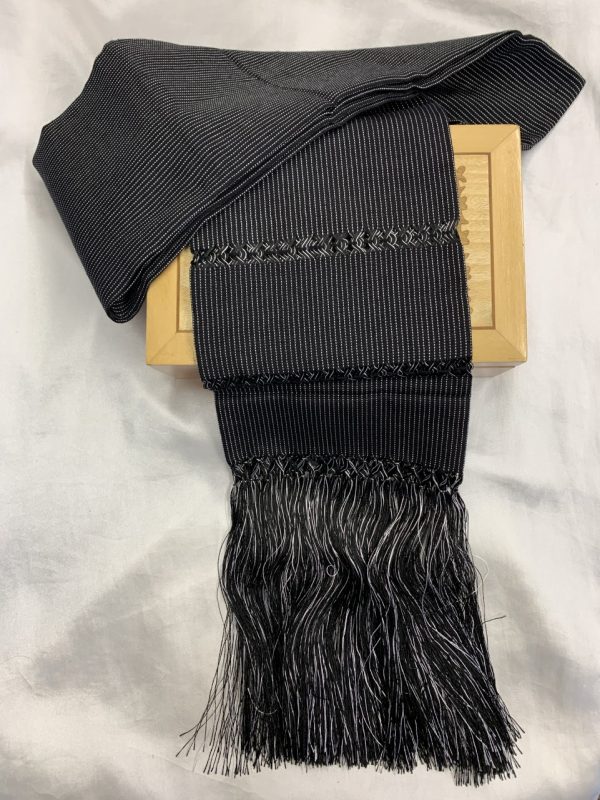 Product Image and Link for Rebozo shawl Black + White