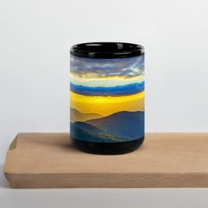 Product Image and Link for Ceramic Muc – Sunset at Blue Ridge Mountains North Carolina