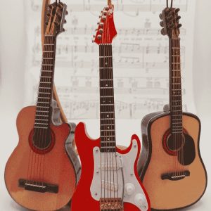 Product Image and Link for Guitar Trio Ornament Set