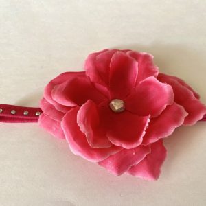 Product Image and Link for Hot Pink Flower Elastic Rhinestone Headband