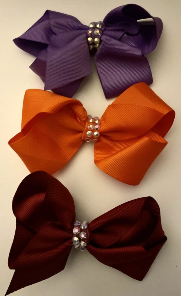 Product Image and Link for 3-Piece Pearlescent Center 4″ Assorted Color Bows