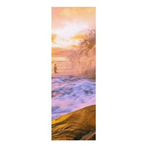 Product Image and Link for Yoga Mat – Surfer Sunset at Windsansea Beach, San Diego