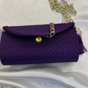 Product Image and Link for Purple Rebozo Chain Link Purse