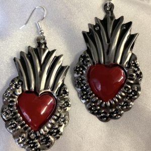 Product Image and Link for Hand painted tinplate earrings