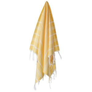 Product Image and Link for New Sun Kissed Yellow Turkish Hand Towels – Set of 2, 100% Cotton-Small size 35″x23″ –  Turkish Pestemal