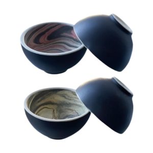 Product Image and Link for Black Swirled Mezcal Cups (Set of 2)