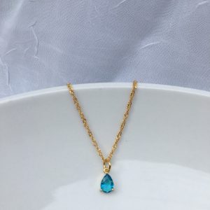 Product Image and Link for Blue Gem Necklace