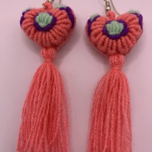 Product Image and Link for Corazon yarn earrings
