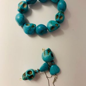 Product Image and Link for Calavera Earrings + Bracelet