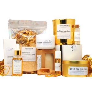 Product Image and Link for Gold & Amber Calming Chamomile Gift Box