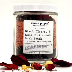Product Image and Link for Black Cherry & Rose Buttermilk Bath Soak