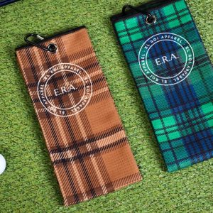 Product Image and Link for Plaid Waffle Golf Towel