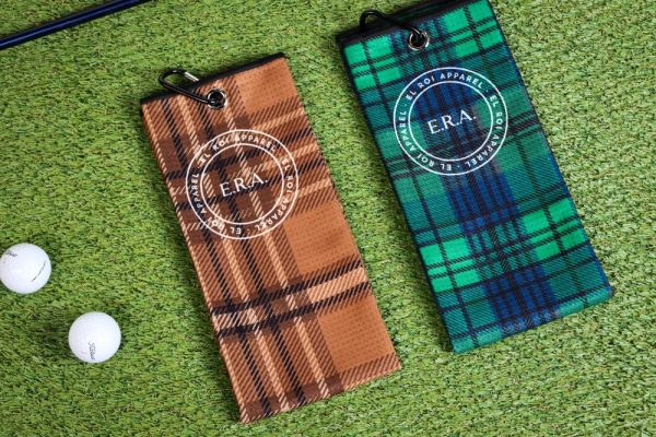 Product Image and Link for Plaid Waffle Golf Towel