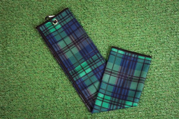 Product Image and Link for Plaid Waffle Golf Towel