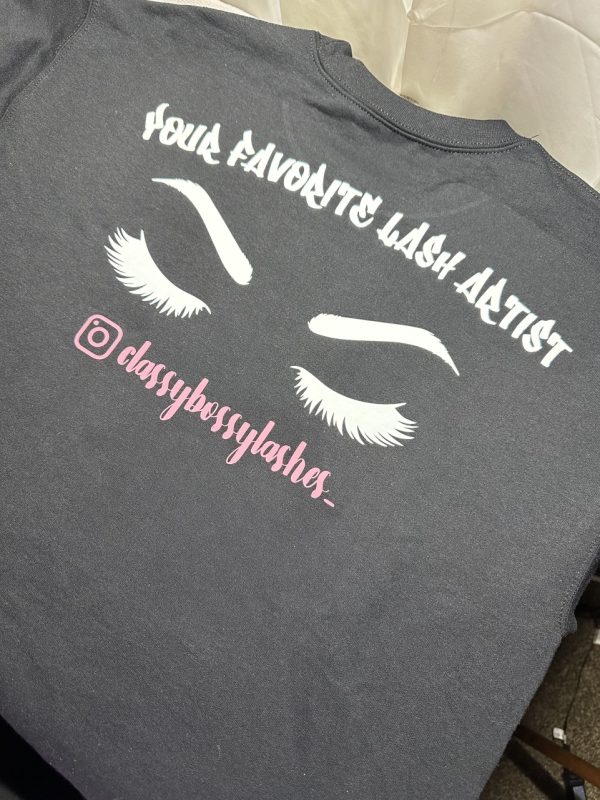 Product Image and Link for Customizable Lash Brand Sweater