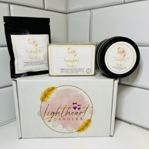 Product Image and Link for Naughty Noire Candle and Soap Bundle