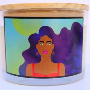 Product Image and Link for Purple Rainbow Candle