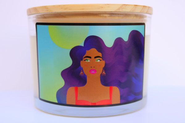 Product Image and Link for Purple Rainbow Candle