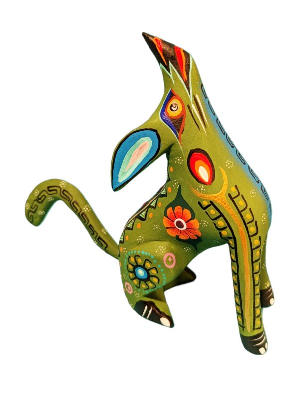 Product Image and Link for Coyote Alebrije Woodcarving from Mexico