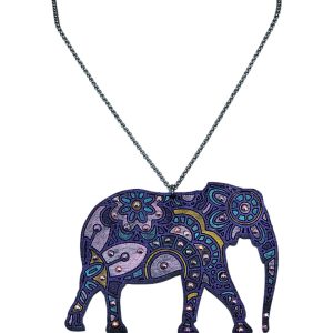 Product Image and Link for Wood Elephant Necklace