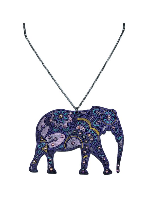 Product Image and Link for Wood Elephant Necklace