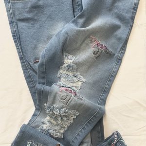 Product Image and Link for Mizz Max Floral Jeans