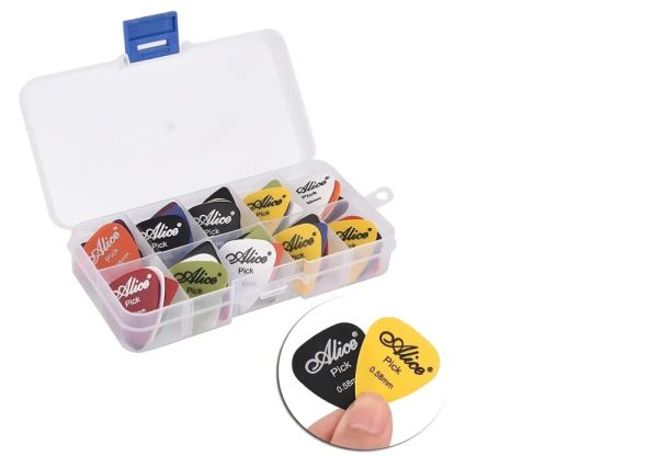 Product Image and Link for Guitar Pick Set for Electric or Acoustic Guitars