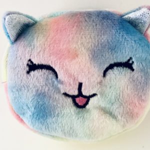 Product Image and Link for Soft Velour Pastel Multicolored Kitten Coin Purse