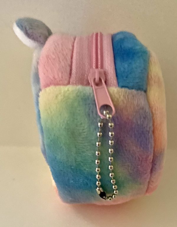 Product Image and Link for Soft Velour Pastel Multicolored Teddy Bear Coin Purse