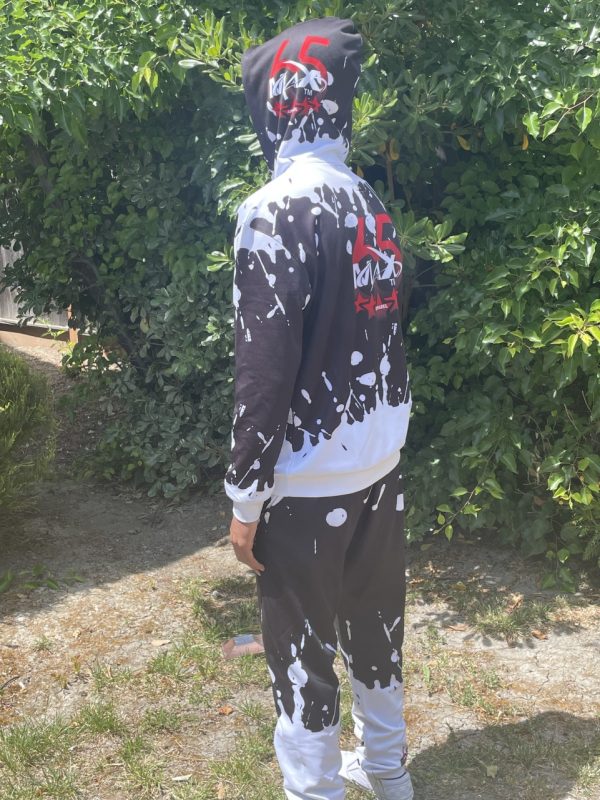Product Image and Link for Black and White Cloud Sweat Suit