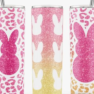 Product Image and Link for Easter Tumbler, Easter decor, 20 oz Leopard Skinny Tumbler
