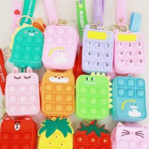 Product Image and Link for Assorted Character Push Pop Coin Purse Keychain -Easter favors
