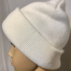 Product Image and Link for White Knit Beanie
