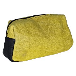 Product Image and Link for Leather Yellow/Black Anything Bag