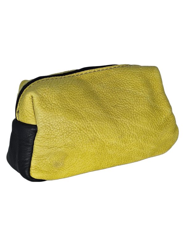 Product Image and Link for Leather Yellow/Black Anything Bag