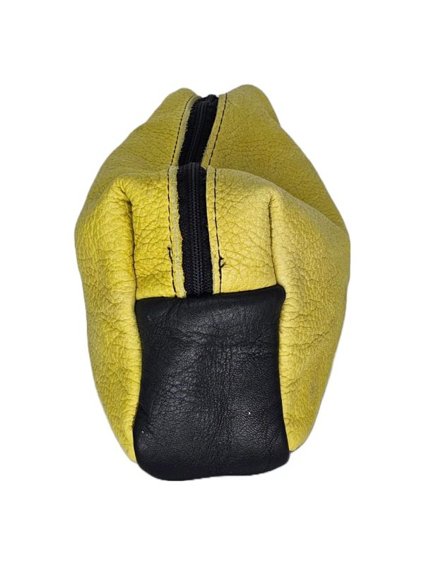 Product Image and Link for Leather Yellow/Black Anything Bag