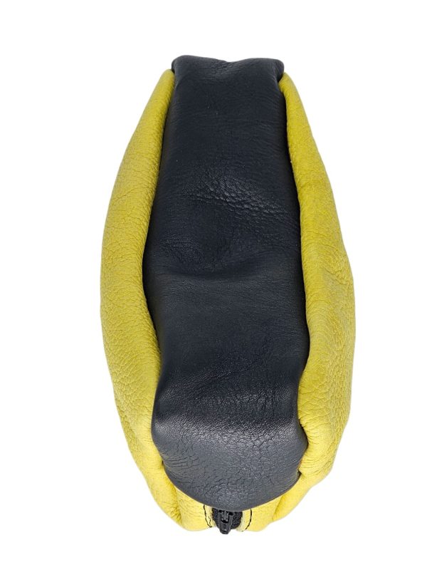 Product Image and Link for Leather Yellow/Black Anything Bag