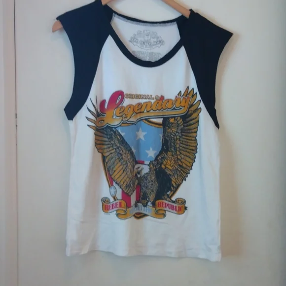 Product Image and Link for Rock Rebel Muscle Tank Top Large
