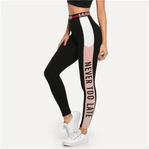 Product Image and Link for FASHION COMFY STRETCH LETTER YOGA PANTS SIZE MEDIUM